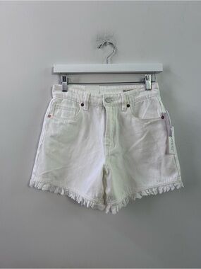 Blank NYC white‎ eyelet trim denim shorts 25 new with tags